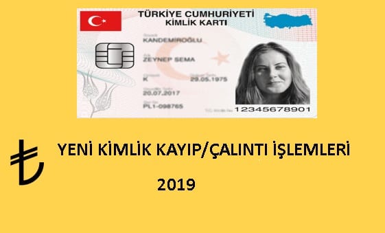 Yeni kimliğini Kaybedenler için En kolay kimlik çıkarma 2019